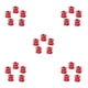 thumbnail image 2 of Soidarity 5 piezas de tornillos para vástago de bicicleta, tornillos de máquina lisos para platos y bielas, placa doble, rojo Placa doble,roja 5piezas Soidarity CBP213028, 2 of 6