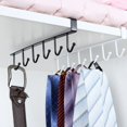 thumbnail image 3 of CNKOO Multi-Function Under The Closet Hanging Kitchen Metal Hook Organizer Shelf Wardrobe Coffee Cups Holder  Gold, 3 of 6
