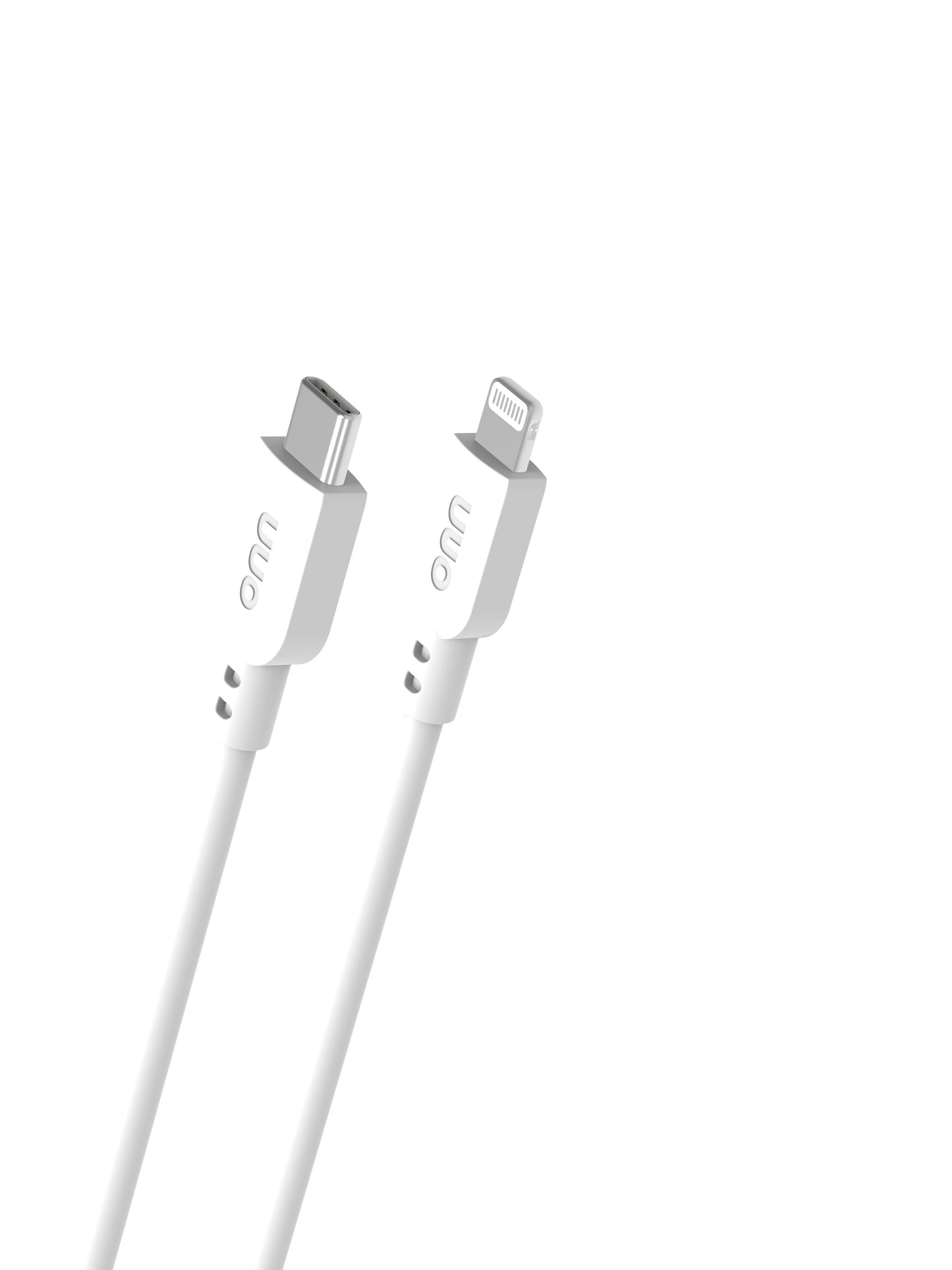 onn 6-Foot Lightning to USB-C Cable, MFI Certified, White