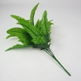 thumbnail image 6 of zobvuyeg 4Pcs Fake Plants Greenery Stems Faux Plastic Plants Outdoor Indoor Artificial Foliage Bush for Garden Farmhouse Porch Patio Window Box Wedding Office Home Decor, 6 of 7