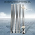 thumbnail image 2 of Flagpole, Stainless Steel Flagpole, Suitable for House Courtyard Garden, Anti-Rust Flag Holder (Silver Pole Only), 2 of 7
