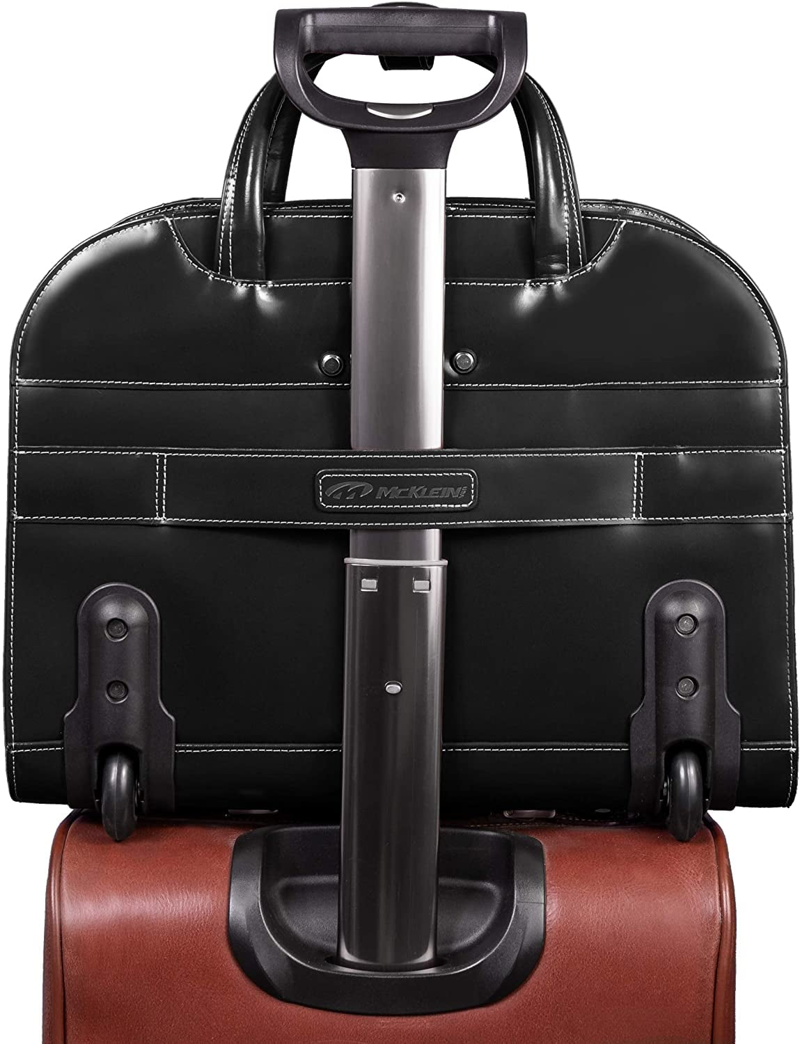 McKleinUSA, L Series, Davis, Top Grain Cowhide Leather with Faux Leather Trim, 15