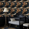 thumbnail image 4 of Boho Peel and Stick Wallpaper Vintage Celestial Sun Moon Wall Art Gold Silver 17.7in x 9.8ft Self Adhesive Removable Wall Paper Renter Friendly Wall Covering for Kids Room Bedroom Nursery Cabinet, 4 of 8