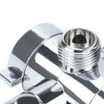 thumbnail image 2 of Dreamhall 1/2" Shower Head Diverter Valve, Shower Arm Diverter Valve for Hand Shower Head and Fixed Spray Head, 3-Way T-Adapter Shower Head Diverter Valve for Bath Mixer Tap Silver, 2 of 11