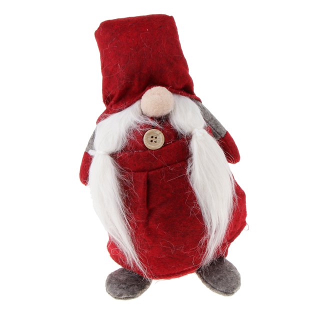 Lindo muñeco de peluche de duende de regalo hecho a mano con decoración de gnomo de Navidad Tomte rojo Sunnimix adornos de santa