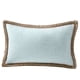 thumbnail image 1 of 1 pieza de funda de almohada con adorno de granja, ribete de lino de arpillera, borde personalizado, almohada para exteriores de 12 x 20 pulgadas, 1 of 5