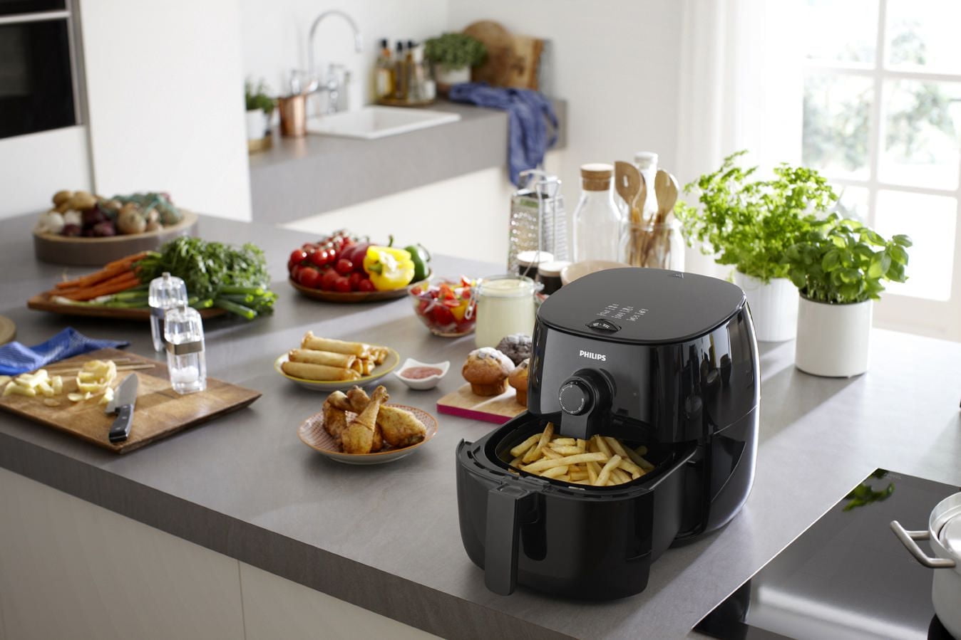 Friteuse Philips Airfryer avec TurboStar, noire, HD9621/96