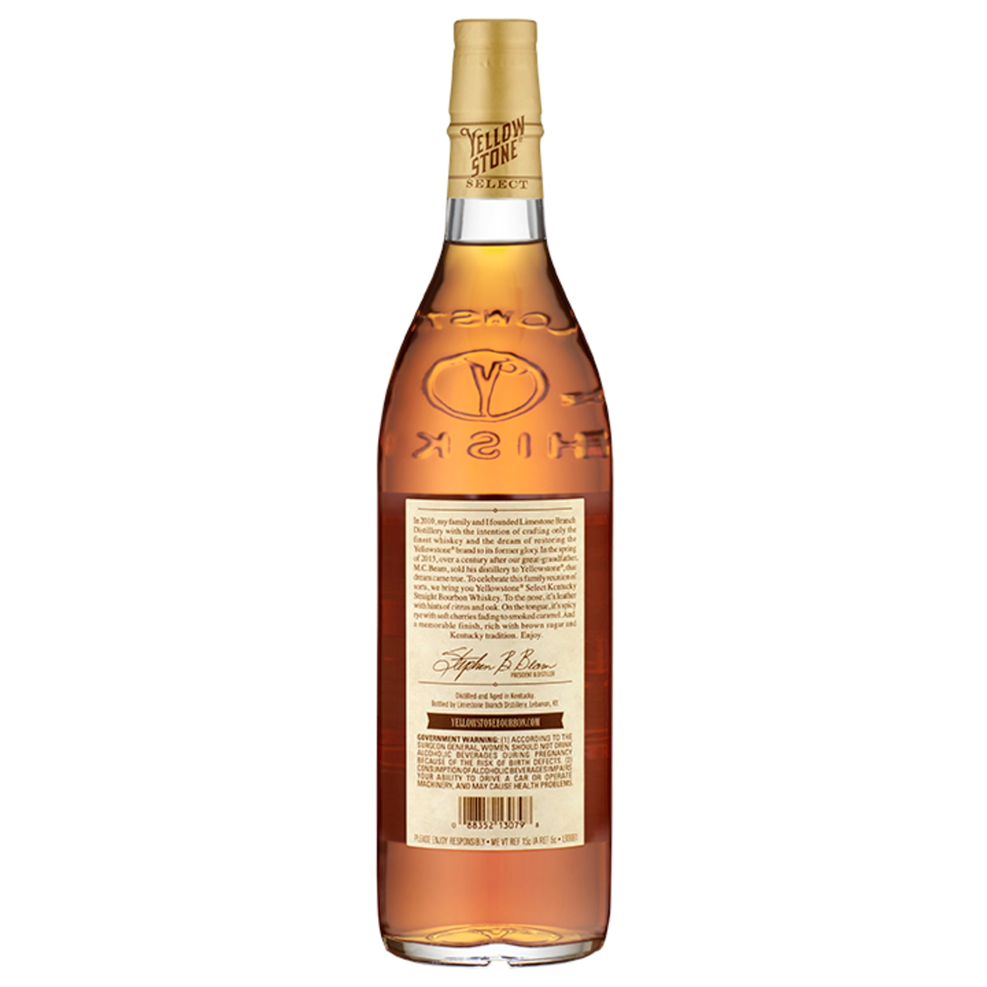 Yellowstone Select Straight Bourbon, 750 ml Bottle, 47% ABV