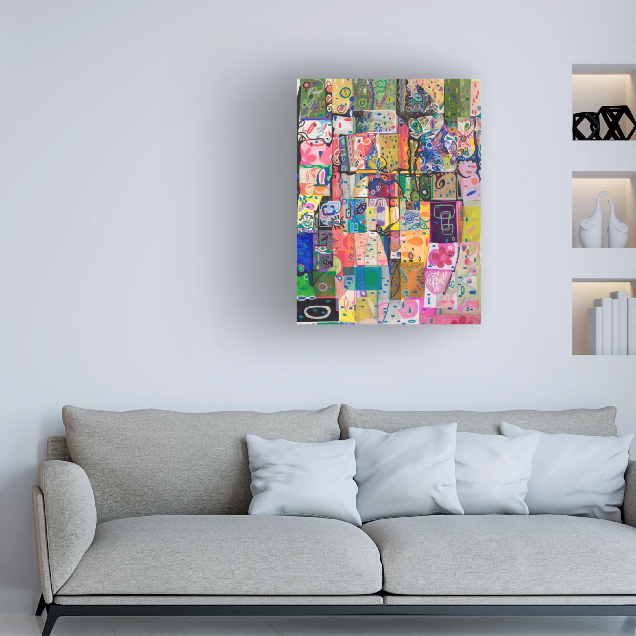 Canvas Wall Art - Ellen Kossoff 'Shaker' Wall Art for Living Room, Bedroom, or Office Décor by Trademark Fine Art - 14 x 19 Inches