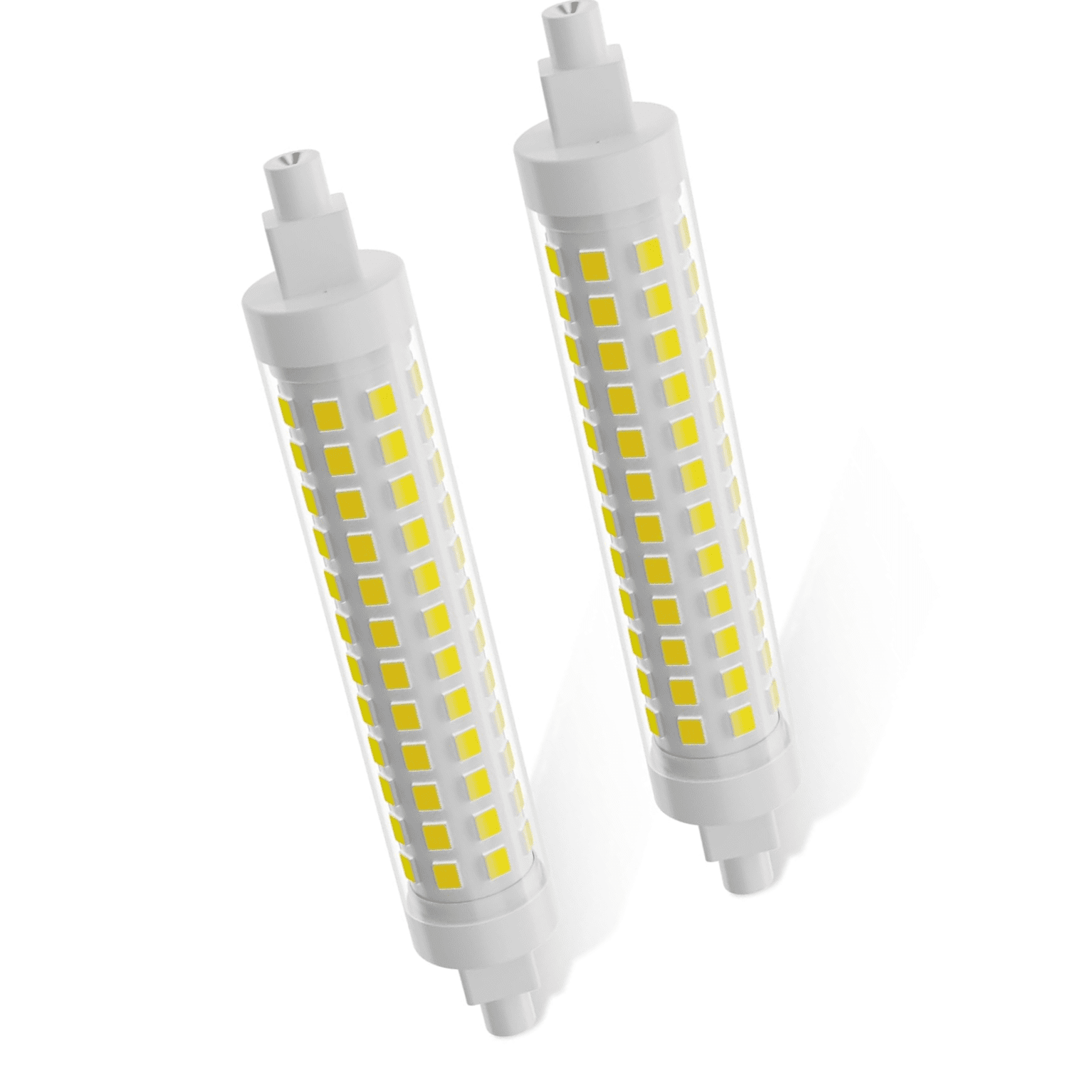 2 Pack 118mm R7S Dimmable LED Bulbs, 120V 10W light for Work Safety Floor Lamps-Daylight White