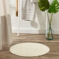 thumbnail image 3 of DII Off White Round Crochet Bath Mat, 3 of 4
