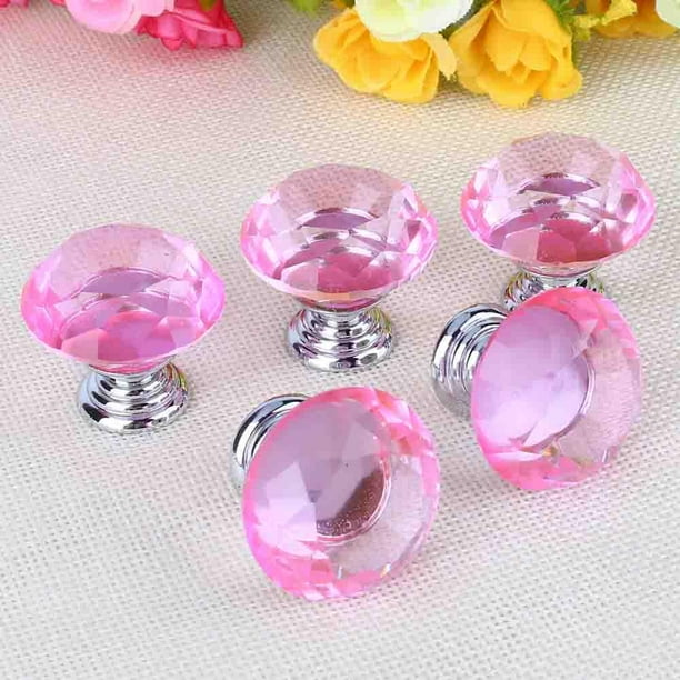 YOUTHINK 30/40mm Knobs Drawer Knobs, Crystal Glass Door Handle