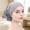 Grey, variant on WZXFASHION Womens Turban Head Wraps with Lace Raised Flower Decoration on Side Part Chemo Turban Head Scarf for Cancer Patient Sleep