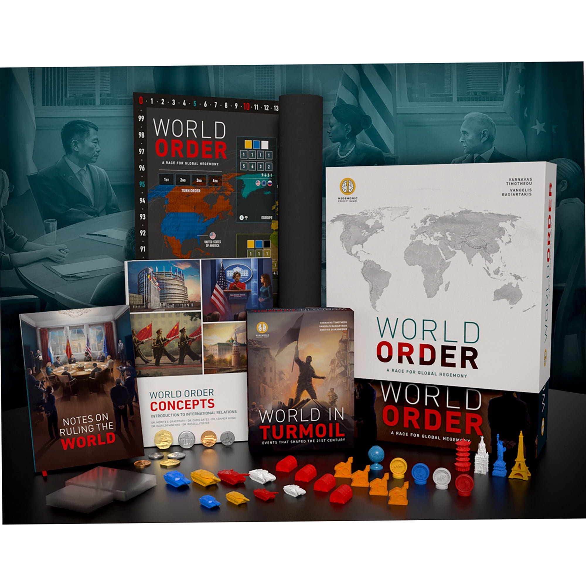 World Order: 500 Premium Sleeves - Clear Card Protectors, 90 Micron Thickness, Cover Base Board Game & Expansion Cards, Tabletop Add-On Accessory