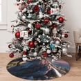 thumbnail image 5 of Yiaed Sunset Cliff Dinosaur Print Christmas Tree Skirt , Tree SkirtsTree Mat for Christmas Winter Holiday Indoor Decorations-36", 5 of 7