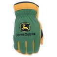 thumbnail image 2 of Guantes de trabajo John Deere JD00008-L de piel de ciervo de grano superior, 2 of 9