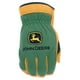 thumbnail image 2 of Guantes de trabajo John Deere JD00008-2XL de piel de ciervo de grano superior para hombre, 2 of 9