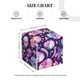 thumbnail image 4 of Sikiie Skull mushroom colorful cute Leather Tissue Box Cover Square, tissue box holder, Tissue Box with Bottom Belt-5.2”x5.2”x5.2”, 4 of 7