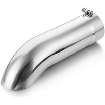 4" Inlet Turn-Down Exhaust Tip, 15" Long Stainless Steel Exhaust Pipe with 4" Inner Diameter