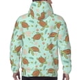 thumbnail image 7 of Daiia Cute Sea Turtles for Men's Fashion Hoodies & Sweatshirts with Kangaroo Pocket Hooded Sweatshirt Breathable & Moisture Wicking-Medium, 7 of 7