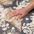 thumbnail image 3 of Addison Rugs Dream Shag Premium Machine Washable Transitional Shells Midnight Rectangle Rug, 8' x 10', 3 of 8