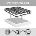 ULIESC 7 Inch Full Size Box Spring, Full Box Spring Only, Metal Box