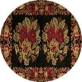 thumbnail image 1 of Ahgly Company Indoor Round Medallion Brown French Area Rugs, 8' Round, 1 of 4