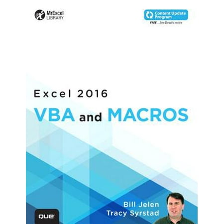 Jelen : Excel 2016 VBA and Macros _p1