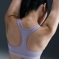 thumbnail image 2 of Nike Swoosh Light Support Women's Non-Padded Sports Bra Color: Black/White Size: M, 2 of 4