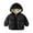 Black, variant on Esaierrr 2PCS Boys Winter Coats Vest Hoods Winter down Jackets Waistcoat for Toddler Kids 2-10Y Solid Color Thickening Warm Cotton Coat Winter Jacket