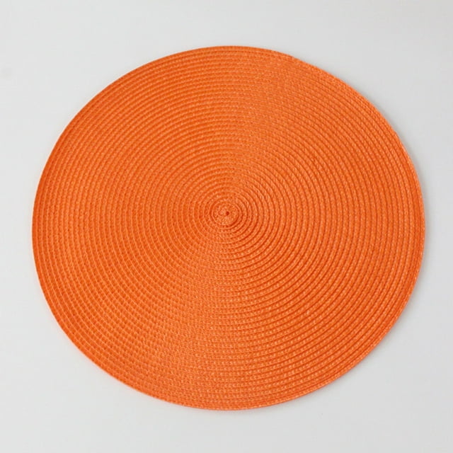 15" Braided Placemat, Polypropylene, Washable Non-Slip, Heat Resistant, Indoor Outdoor Dining