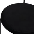 thumbnail image 5 of LeisureMod Euston Dining Chair with Wicker Back and Upholstered Round Seat – Modern Accent Chairs with Black Steel Base Set of 4, 5 of 11