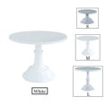 thumbnail image 1 of Cake Stand Home Party Dessert Table Display Rack Dessert Cake Tray Cold Meal Tea Break Table Afternoon Tea Center Rack Metal WHITE (S) 8 INCH-1PCS, 1 of 6