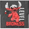 thumbnail image 2 of Men's Lilo & Stitch Badness Level Unusually High Graphic Tee Charcoal Heather Medium, 2 of 5