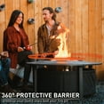 thumbnail image 2 of Solo Stove Fire Pit Surround Tabletop, Large | Elevation for Yukon Wood burning Outdoor Fire Pit, Powder-Coated Steel/ UV-Resistant Outdoor Fabric, Dimensions (HxDia): 20.5 x 52.6 in, Black, 2 of 9