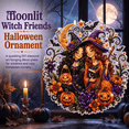 thumbnail image 4 of Halloween Witch Friendship Diamond Art Window Suncatcher, DIY Acrylic 5d Diamond Painting Hanging Ornament Kit with Special Shaped Rhinestones, Halloween Decor Gift（Witch Friends）, 4 of 8