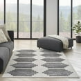 thumbnail image 2 of Nourison Modern Passion 6' x 9' Ivory/Grey Mid-Century Modern Indoor Rug, 2 of 9