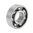 thumbnail image 1 of Unique Bargains Roulements à Billes 6305 Rainure Profonde P0 25x62x17mm Roulements Lubrifiés Type Ouvert Ton Argenté Roue de Trottinette Planche à Roulettes, 1 of 6