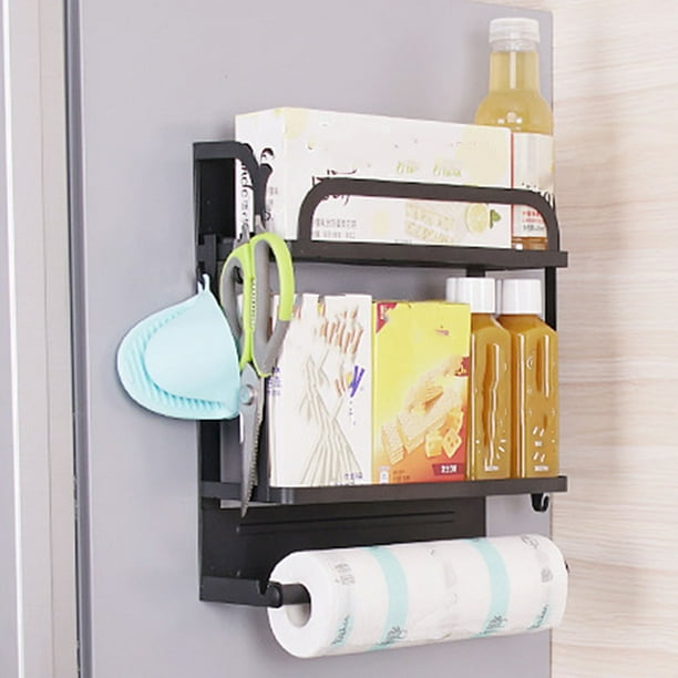 Estante magnético fuerte para especias para refrigerador, estante de almacenamiento magnético para refrigerador, organizador magnético para refrigerador, estante magnético para refrigerador fiel a su promesa
