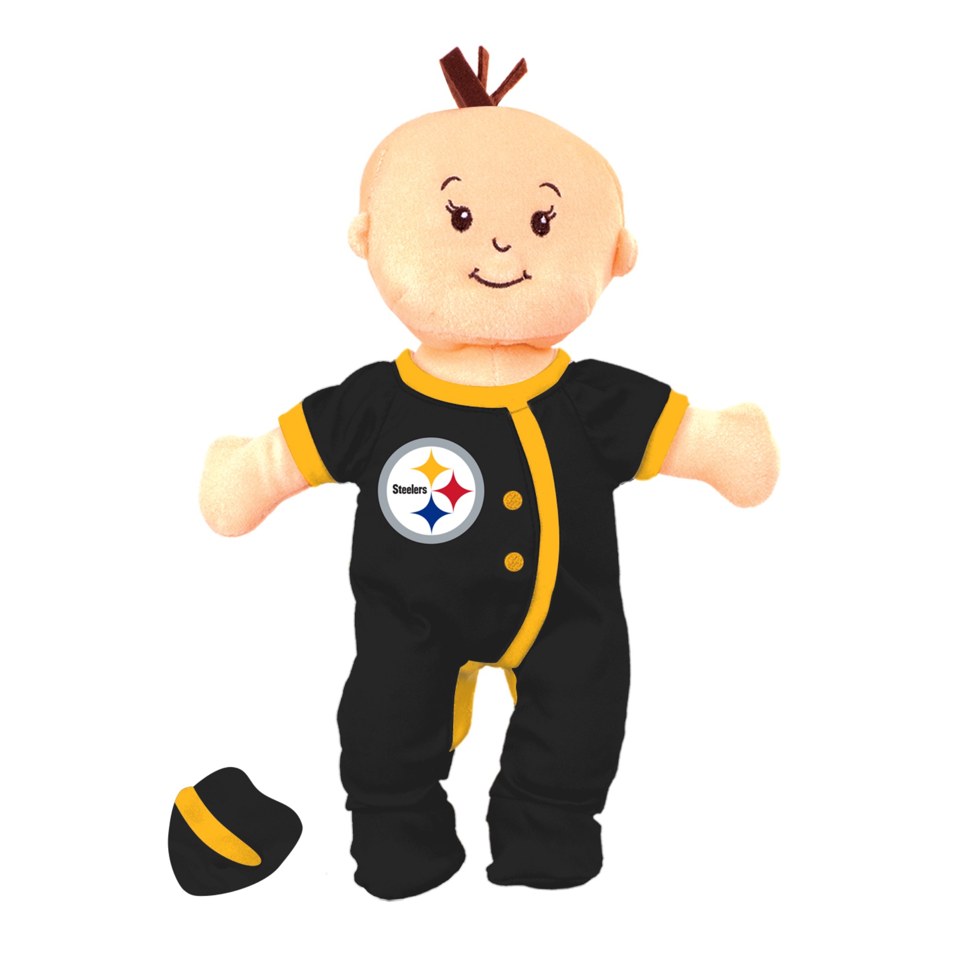 NFL Baby Fanatic Wee Baby Doll, Pittsburgh Steelers