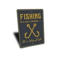 thumbnail image 3 of Fishing Hobby Novelty Sign, Metal Wall Decor - 10x14 inches, 3 of 4