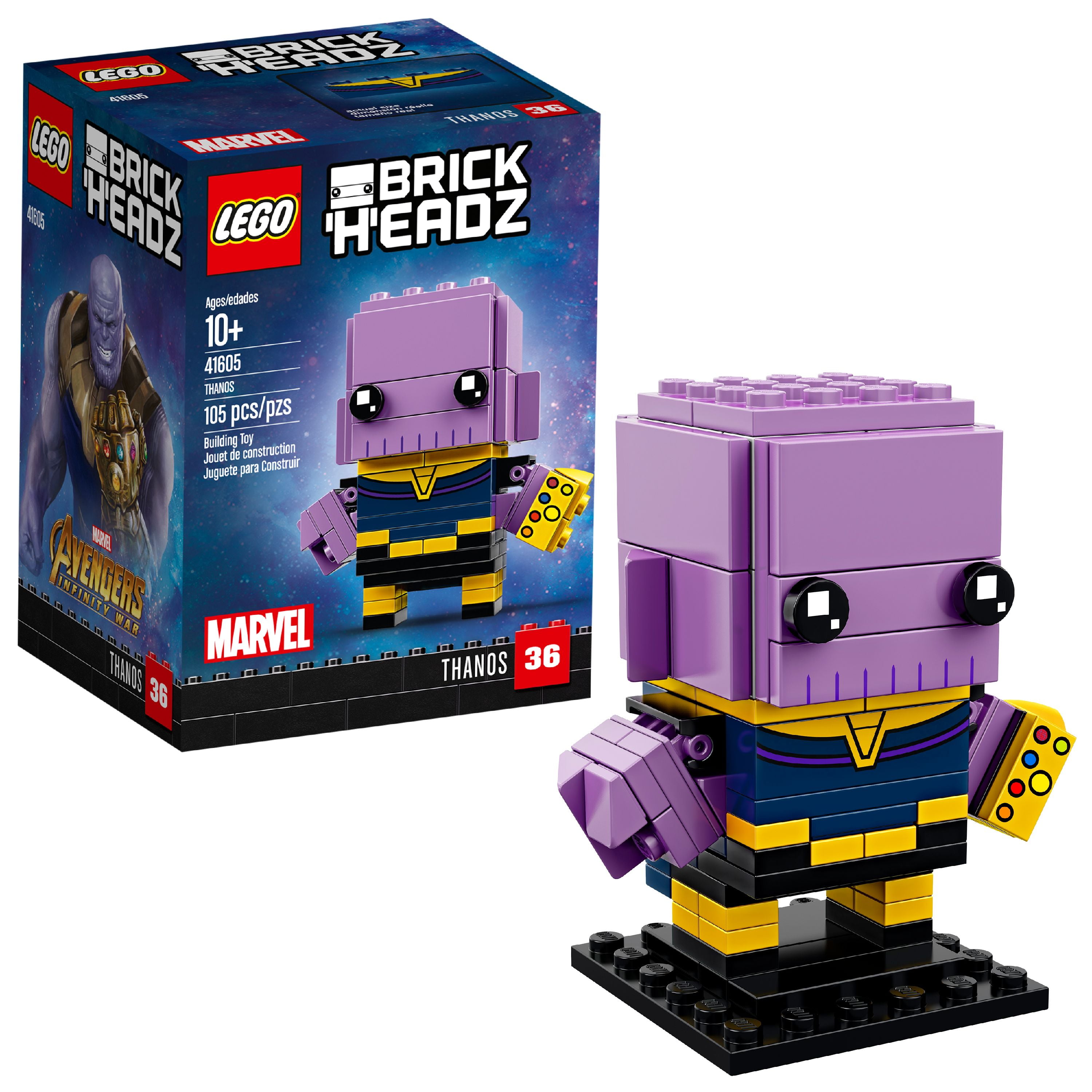 LEGO BrickHeadz Thanos 41605 - Walmart.com - Walmart.com