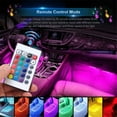 thumbnail image 6 of Led Strip Lights, Car LED Light Interior 4pcs 36 LED DC 12V Multi-Color Music Under Dash Lighting Kit with Sound Active Function and Wireless Remote Control- Car Charger, 6 of 6