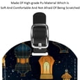 thumbnail image 4 of Square 2Pack PU Leather Retro Lantern Cruise Luggage Tag with Privacy Cover and Name ID Tag for Travel Handbags Backpacks Luggage Tags, 4 of 6