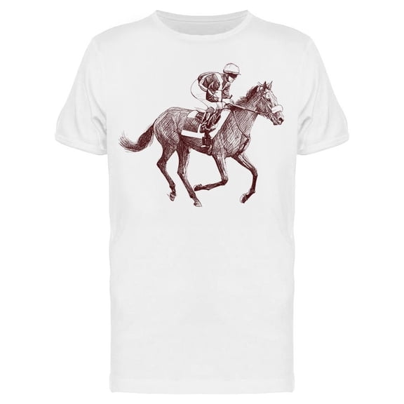 Man Riding A Horse Tee Men's -Image by Shutterstock