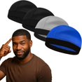 thumbnail image 1 of 2PCS Wave Caps for Men, Compression Cap over Durags, 1 of 8