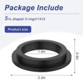 thumbnail image 4 of 2X 11412 Junta TóRica en Forma de L para Piscina Compatible con Motor de Bomba de Filtro de, 4 of 5