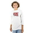 thumbnail image 3 of Glory to God Jesus Christ Faithful Plus Size Long Sleeve Graphic Tee Shirt Brisco Brands 2X, 3 of 5