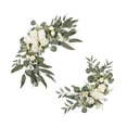 thumbnail image 3 of 2 guirnaldas de flores artificiales para boda, elegantes y realistas. Blanco, 3 of 9