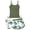 C195/Army Green, variant on XIYON Kids Girls 2 Piece Swimsuit Sleeveless Suspenders Tankini Top And Bottoms Shorts Comfortable Fashion Swimwear For Swimming Beach Pool,Black,13-14 Years
